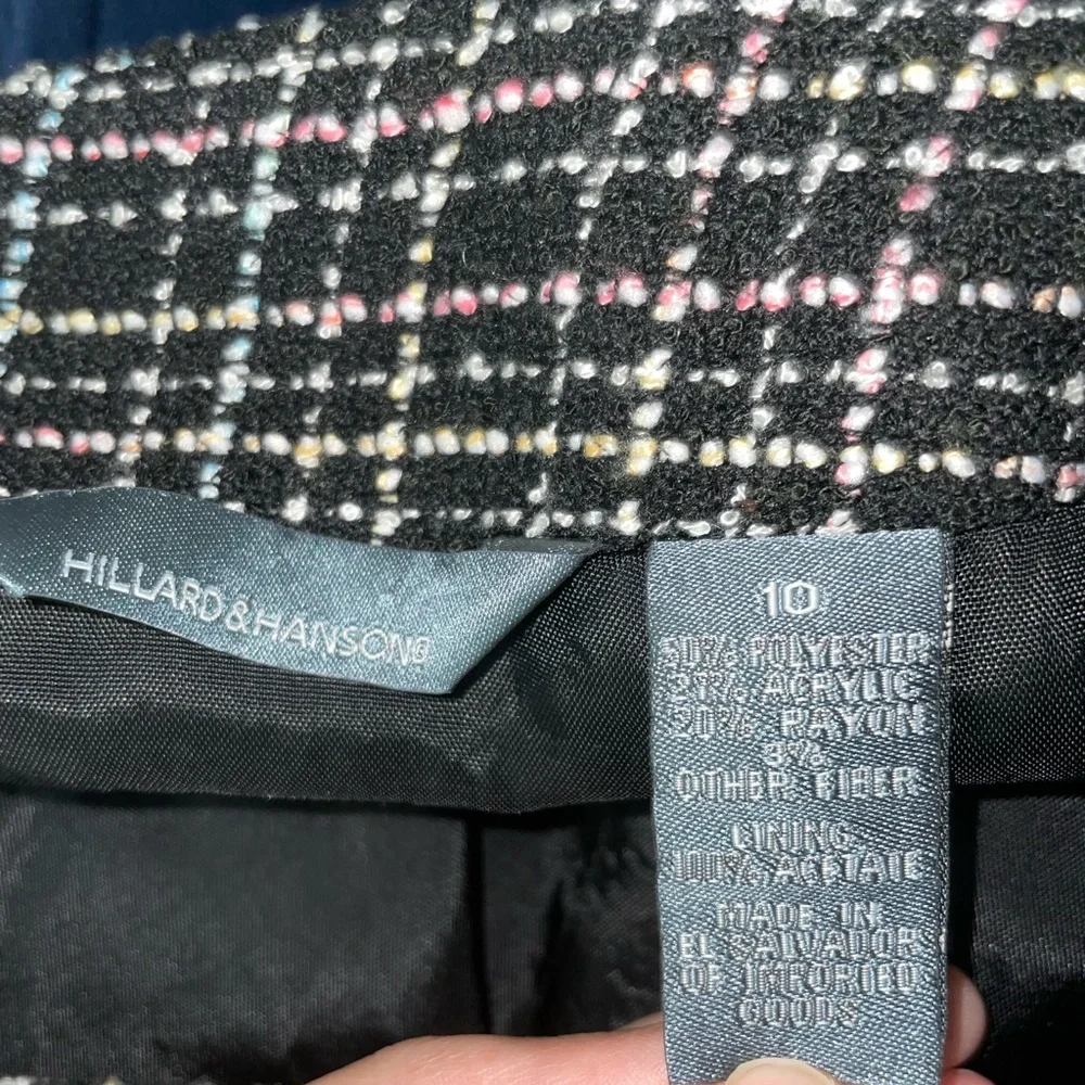 Hillard and Hanson black striped pencil skirt - Picture 4 of 4